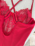 Червоне жіноче боді під піджак/сорочку, так і для особливих вечорів, фото 9