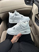 Білі кросівки унісекс Nike Air Jordan 4 Retro White Grey Winter Fur х Джордан 36