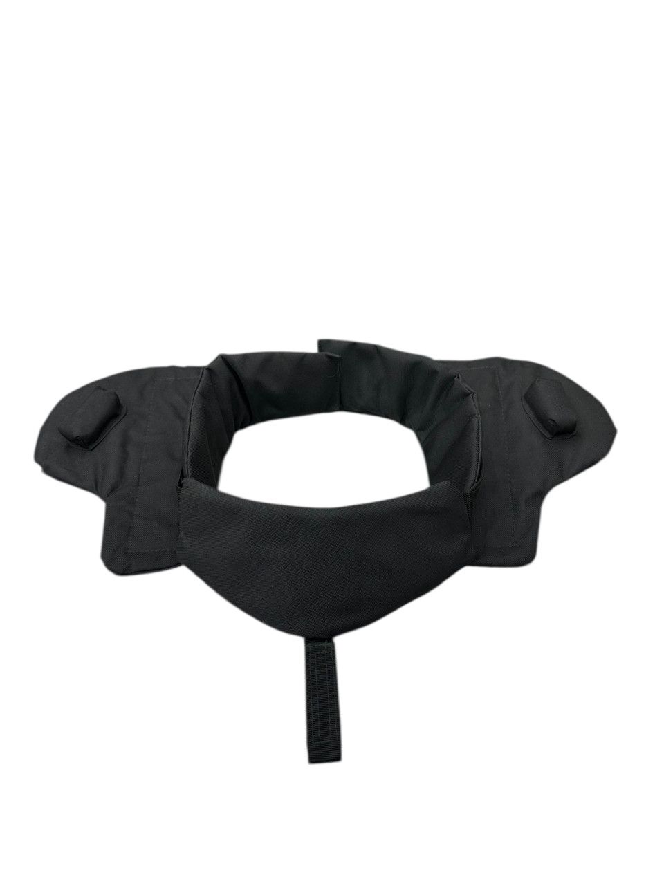 Балістичний захист шиї у чорному кольорі з кевлару від ТЕМП-3000 для плитоноски Корсар м3с, фото 1