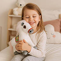 М'яка іграшка Білий Кінь 26 см — плюшева музична конячка, ірже, арт. 005022-2, фото 6