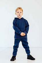 Теплий костюм для хлопчиків із триниткового футеру — худі та штани розмір 92 см