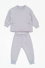 Костюм для дітей світло-сірий — світшот і штани з начосом Авекс розмір