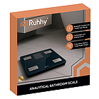 Ваги для ванної кімнати з РК-дисплеєм - аналітичні чорні Ruhhy 20675, фото 3