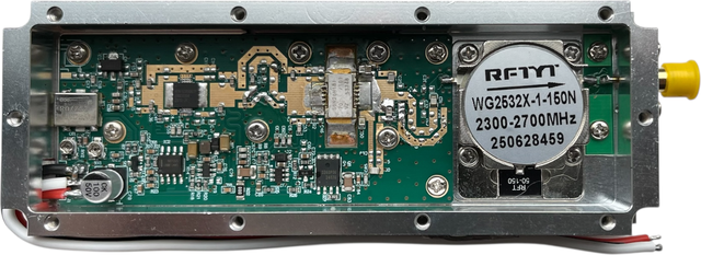 Плата модуля Titan-GaN 50 Вт 2500–2700 МГц з GaN-каскадом та феритовим циркулятором RFTYI 150 Вт (SMA-вихід)