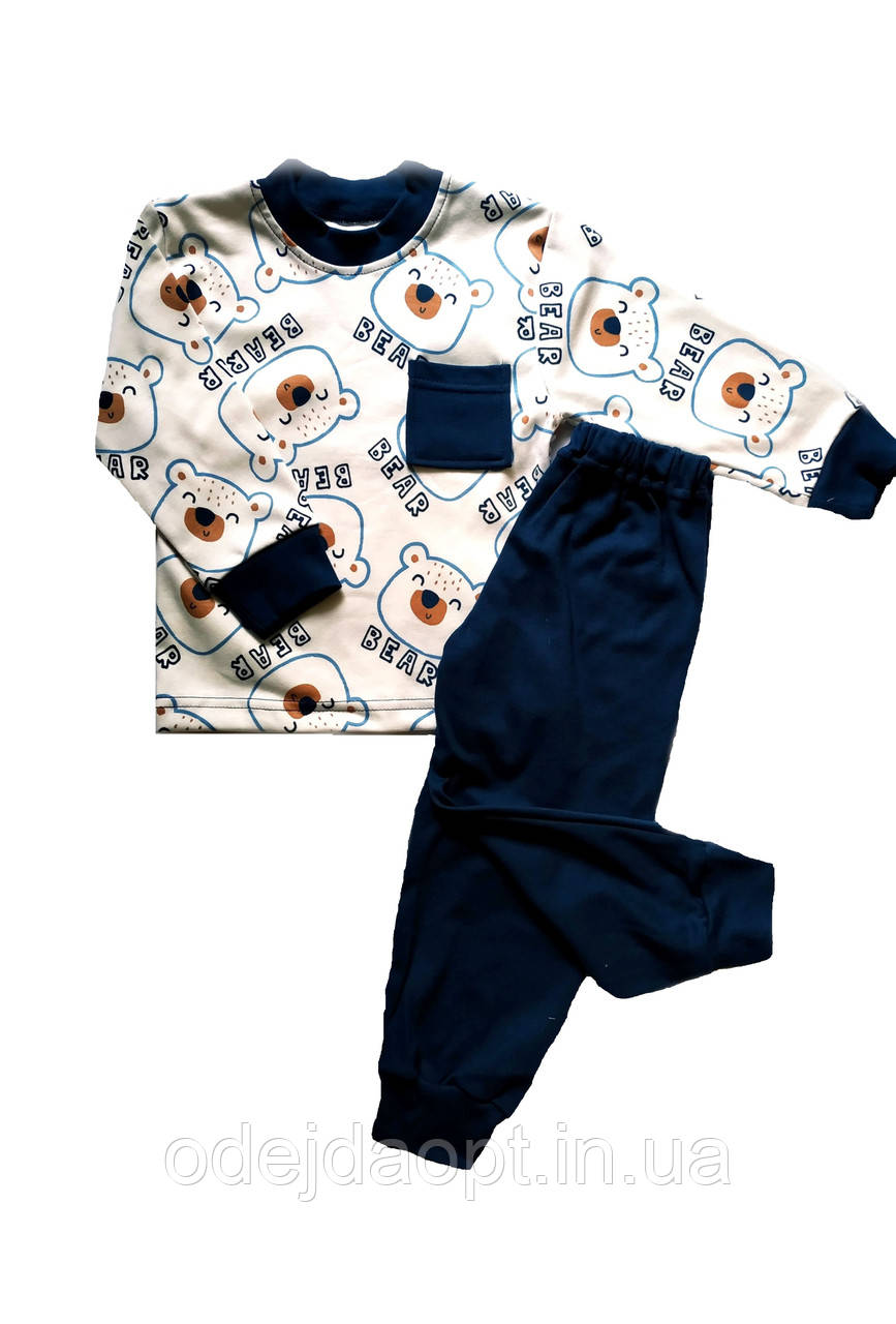 Дитяча піжама інтерлок "Реглан" для хлопчика 2 роки