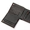 Гаманець портмоне чоловічий шкіряний чорний на кнопці рептилія з вкладишем і монетницею всередині Bretton 208V-L1, фото 7