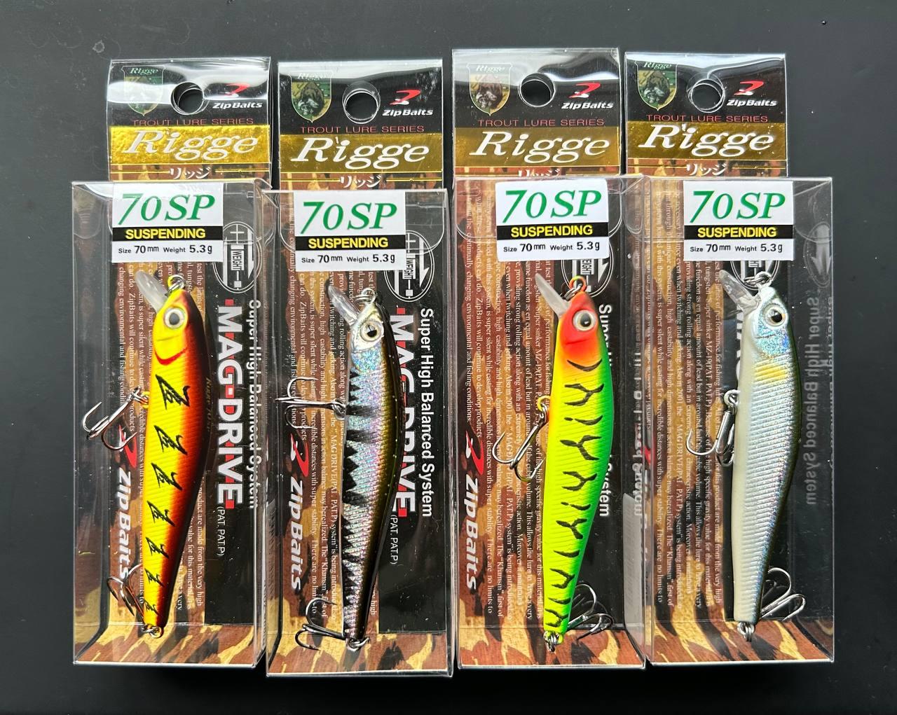 Воблер Columbia Rigge 70SP 7 г (набір 4шт) | Мінноу-суспендер для окуня, щуки та судака | Японська якість, фото 1