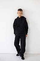 Штани спортивного вільного крою Багі для хлопчика, теплий футер Авекс