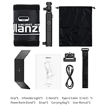 Софтбокс Ulanzi AL60 - надувний LED-світловий тубус для фото та відео 60W, фото 2