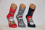 Чоловічі шкарпетки махрові новорічні Стиль Люкс НЛ розгорнуті 27-29 к-10 асорти крутих SANTA, фото 2