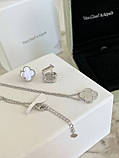 Комплект Ван Кліф срібло 925 — стильний преміум набір для подарунка, фото 4