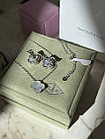 Комплект Ван Кліф срібло 925 — стильний преміум набір для подарунка, фото 6