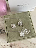 Комплект Ван Кліф срібло 925 — стильний преміум набір для подарунка, фото 8