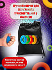 Еспандер кистьовий гумовий набір 5 шт кільця для рук зап’ястя фітнес тренажер для сили хвата і реабілітації, фото 5