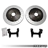 Задні гальмівні диски 370мм та скоби 034motorsport  B9 Audi A4/S4, A5/S5, Q5/SQ5, & RS4/RS5, фото 3