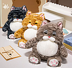 Кіт Гарфілд 40 см м'яка іграшка рудого кольору, смугастий кіт іграшка на подарунок, фото 2