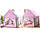 Дитячий ігровий намет будиночок Рожевий для дівчаток з гірляндою Kruzzel 22653, фото 4