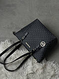 Сумка шопер Michael Kors Charlotte Top Zip шопер чорний, фото 3
