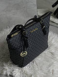 Сумка шопер Michael Kors Charlotte Top Zip шопер чорний, фото 5