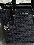 Сумка шопер Michael Kors Charlotte Top Zip шопер чорний, фото 8
