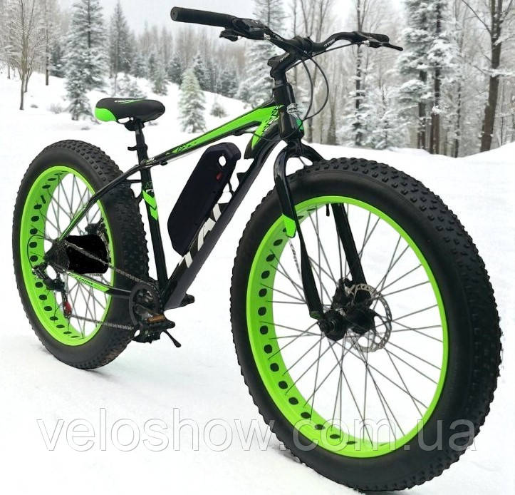 Електровелосипед фетбайк 26/4.0 Hummer 750W 48V/17,5AH, 20 А PAS Дисплей + ручка газу + ключ позашляховик, електрофетбайк, фото 1