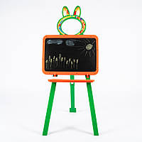 Розвиваюча дошка для малювання магнітна 013777/3 оранжево-зелена