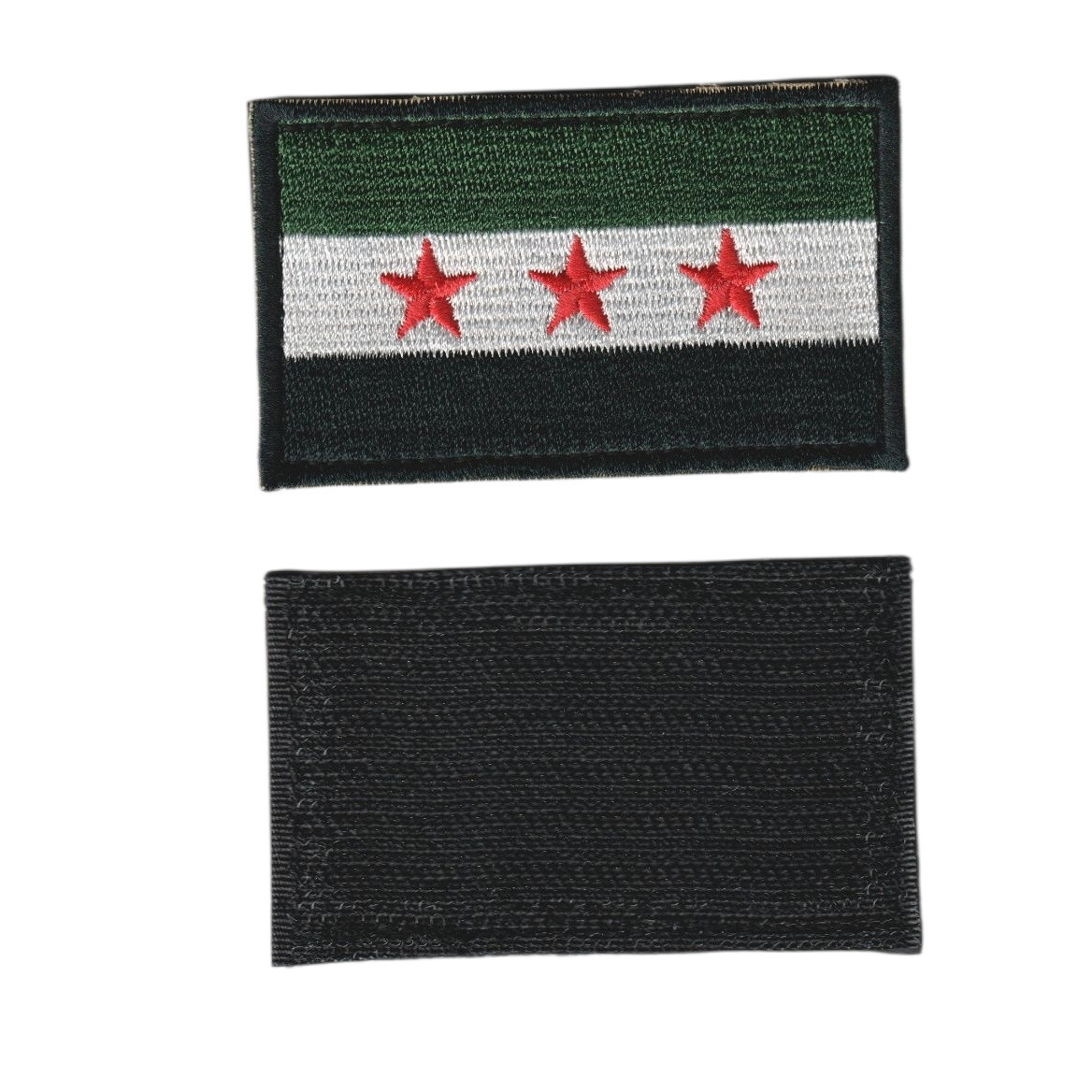 Шеврон ЗСУ, військовий / армійський, сирійський прапор, на липучці, 5 см * 8 см, фото 1