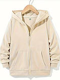 Жіноча тепла толстовка на молнії з котиком, фото 3