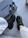 Кросівки чоловічі чорні Balenciaga Track Sneaker 'Signature - Black White' (19708), фото 3