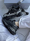Кросівки чоловічі чорні Balenciaga Track Sneaker 'Signature - Black White' (19708), фото 5
