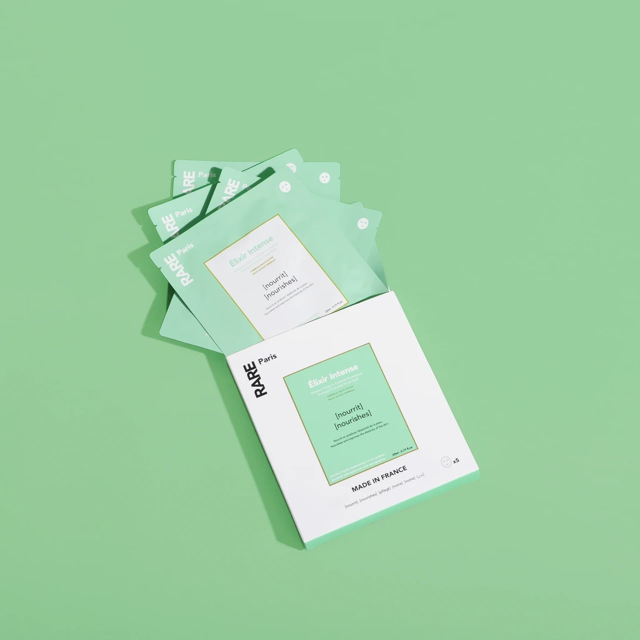 Набір з 5 масок для обличчя Rare Paris Elixir Intense Nourishing Face Mask, фото 1