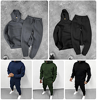 Костюм чоловічий теплий Тканина - тринитка на флісі Мод.1364-1671 Колір: чорний, темно-синій, графіт, хакі