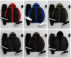 Чоловічий Костюм Трійка ( Штани+Толстовка+Жилет) Мод.1749