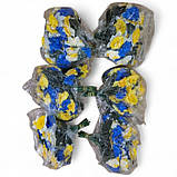 Штучні квіти букет заливка волошки з нарцисами серія Україна, 17см, фото 5