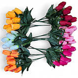 Штучні квіти букет тюльпани з дрібноцвітом, 37см, фото 5