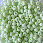 Бісер 03461 Чеський Preciosa 10/0, Солгель Пофарбований SDC, Салатовий, Круглий, 50 г, фото 2