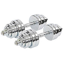 Гантелі TA-8045-35 SP-Sport розбірні сталеві 2 по 17.5кг 2 грифа 40см диски 0.5x4+1.25x8+2.5x8 кг