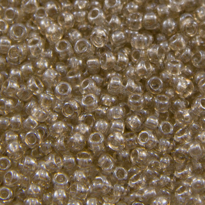 Бісер 48042 Чеський Preciosa 10/0, Кристал Прозорий CTCLS, Бронзовий, Круглий, 50 г, фото 1
