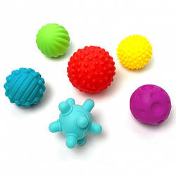 Сенсорні м'ячики для малюків (6 шт.) Kiddi Smart