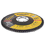 Круг пелюстковий торцевий Т27 (прямий) ZA Ø 125 мм P120 SIGMA (9173061), фото 3