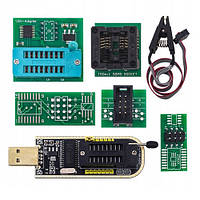 USB мініпрограматор CH341A 24 EEPROM 25 Flash з набором перехідників і кліпсою