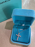 Хрестик Тіффані покриття Срібло 925, фото 2