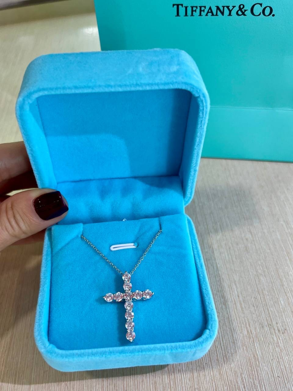 Хрестик Тіффані покриття Срібло 925, фото 1