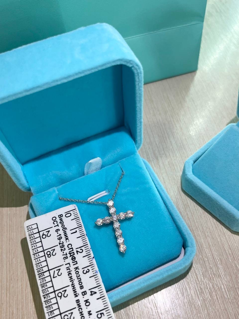 Хрестик Тіффані покриття Срібло 925, фото 1