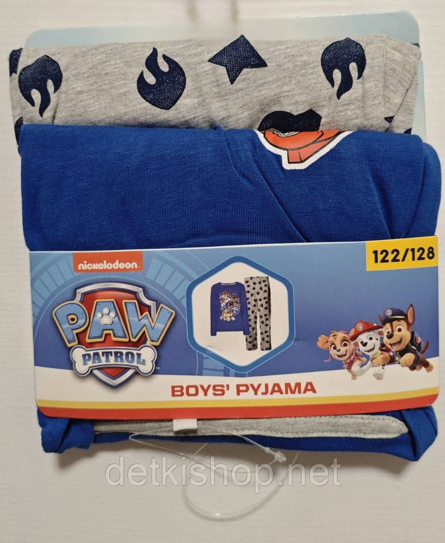 Дитяча піжама для хлопчика Paw Patrol 122-128, 6-8 років