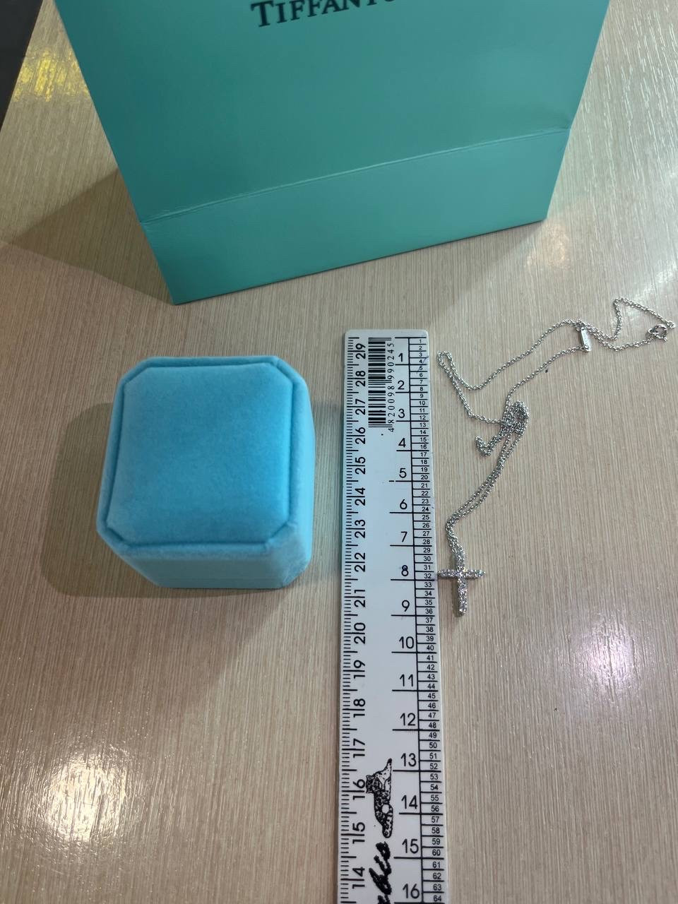 Хрестик Тіффані покриття Срібло 925, фото 1