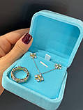 Комплект підвіска, каблучка та сережки Срібло 925, фото 3