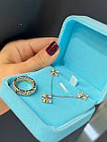 Комплект підвіска, каблучка та сережки Срібло 925, фото 5