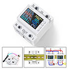 Wi-Fi лічильник електроенергії однофазний 220В 63А DIN, захист, KWS-302WF, фото 3