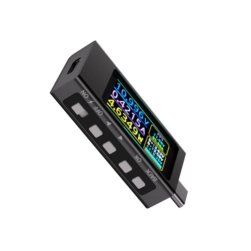 USB тестер струму напруги потужності 4-30В 12А QC PD PPS, Type-C, KWS- X1, фото 1
